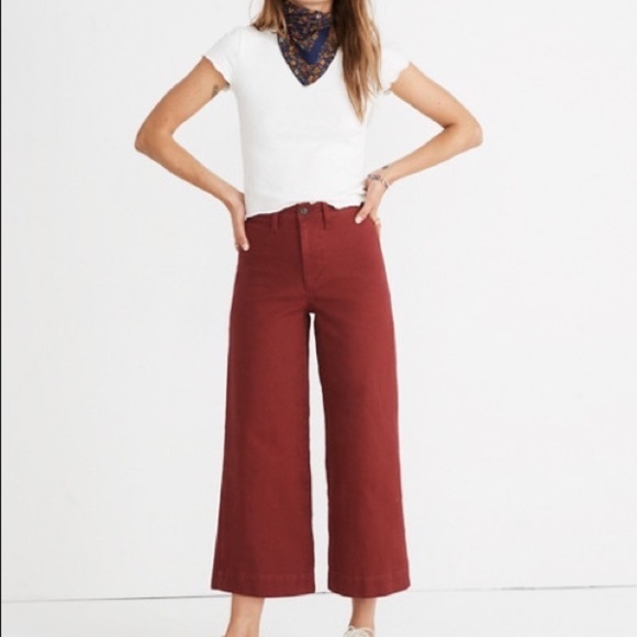 Madewell Pants - NWT Madewell Emmett Wide Leg Pants 24